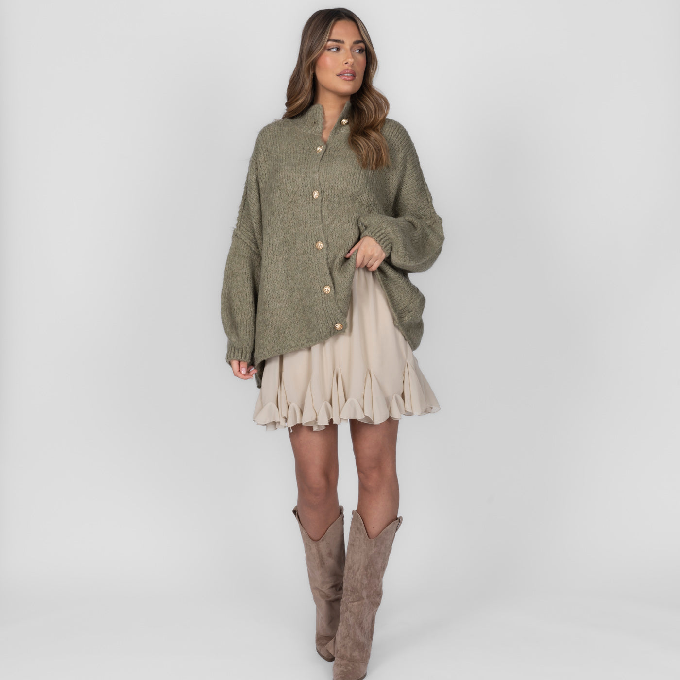 Limited Bundle Oversized Cardigan "CozyGlam" & Rock "Summer"