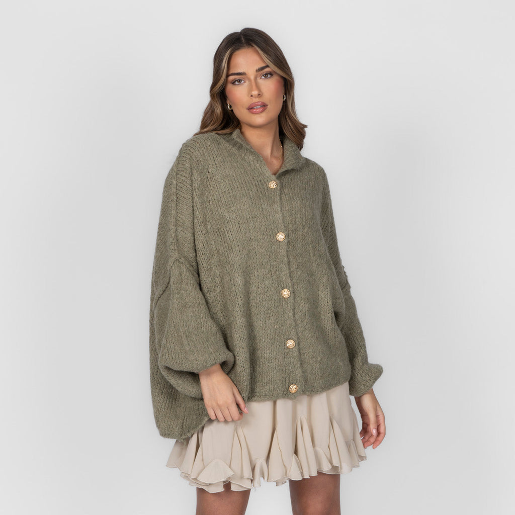 Limited Bundle Oversized Cardigan "CozyGlam" & Rock "Summer"