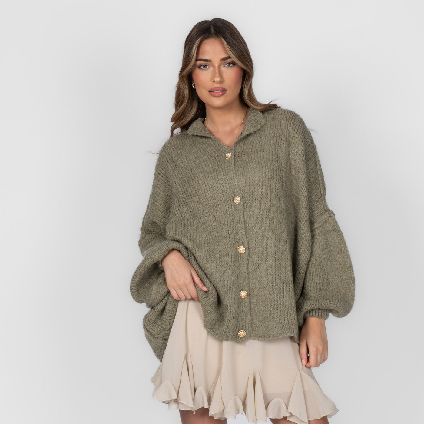 Limited Bundle Oversized Cardigan "CozyGlam" & Rock "Summer"