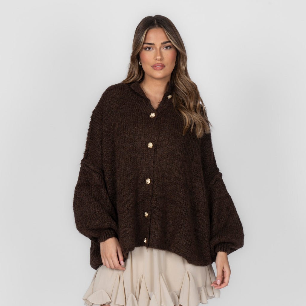Limited Bundle Oversized Cardigan "CozyGlam" & Rock "Summer"