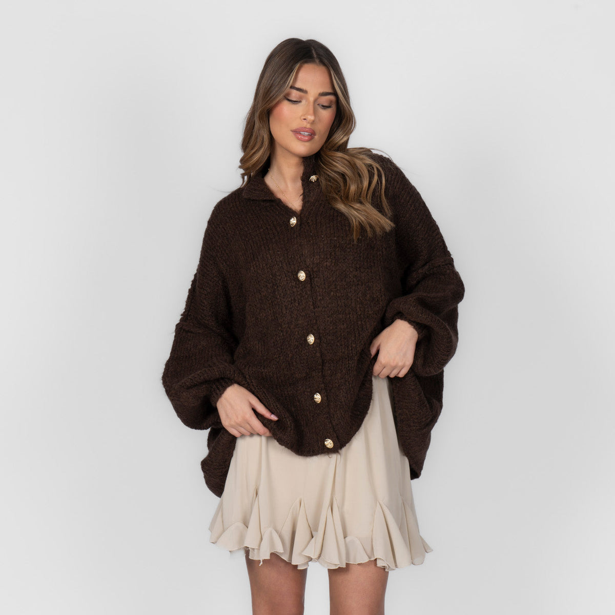 Limited Bundle Oversized Cardigan "CozyGlam" & Rock "Summer"