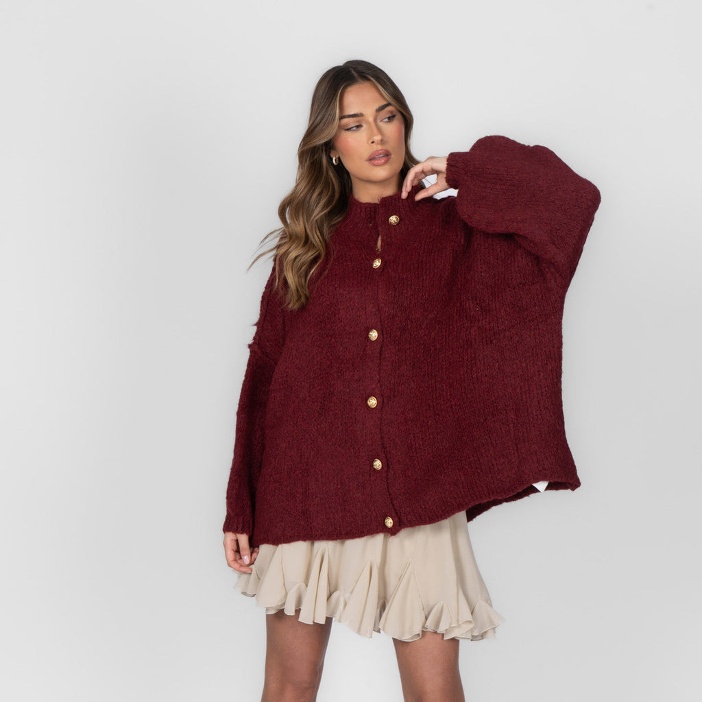 Limited Bundle Oversized Cardigan "CozyGlam" & Rock "Summer"