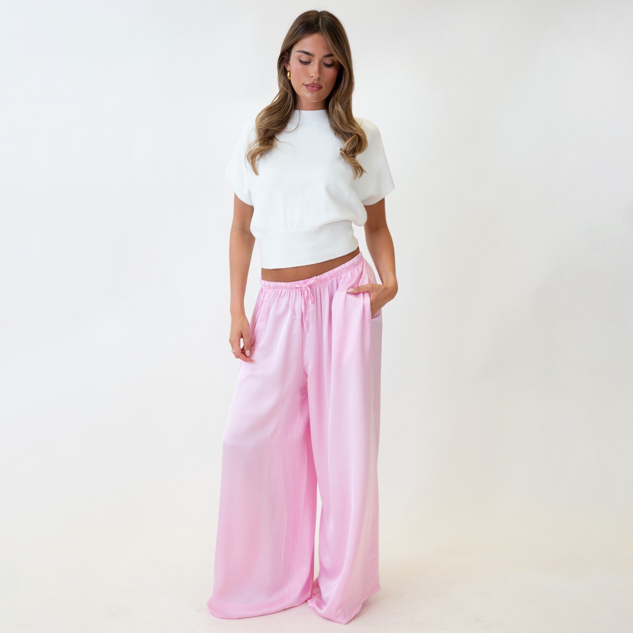 Satin Hose Extra Wide