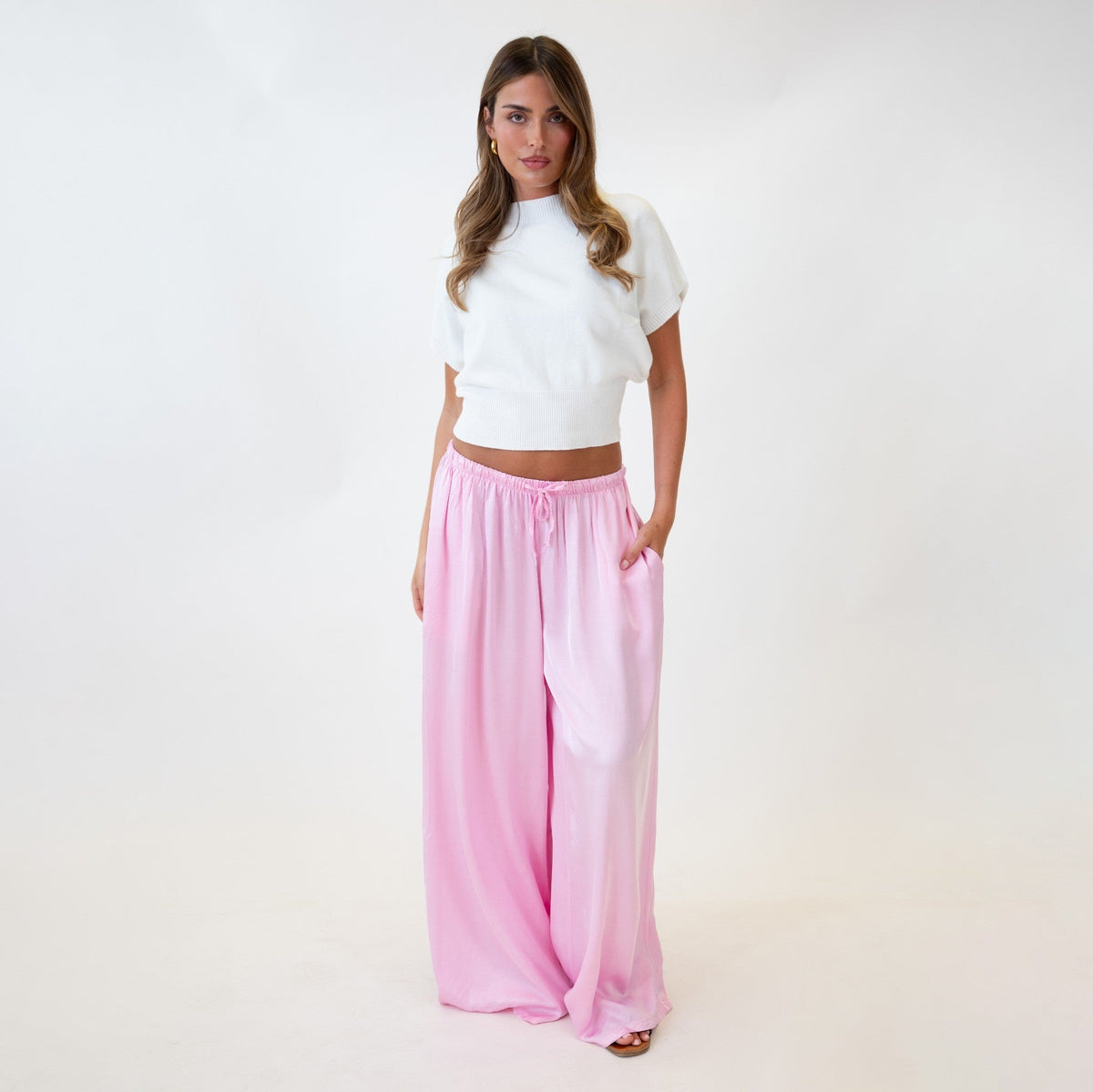 Satin Hose Extra Wide