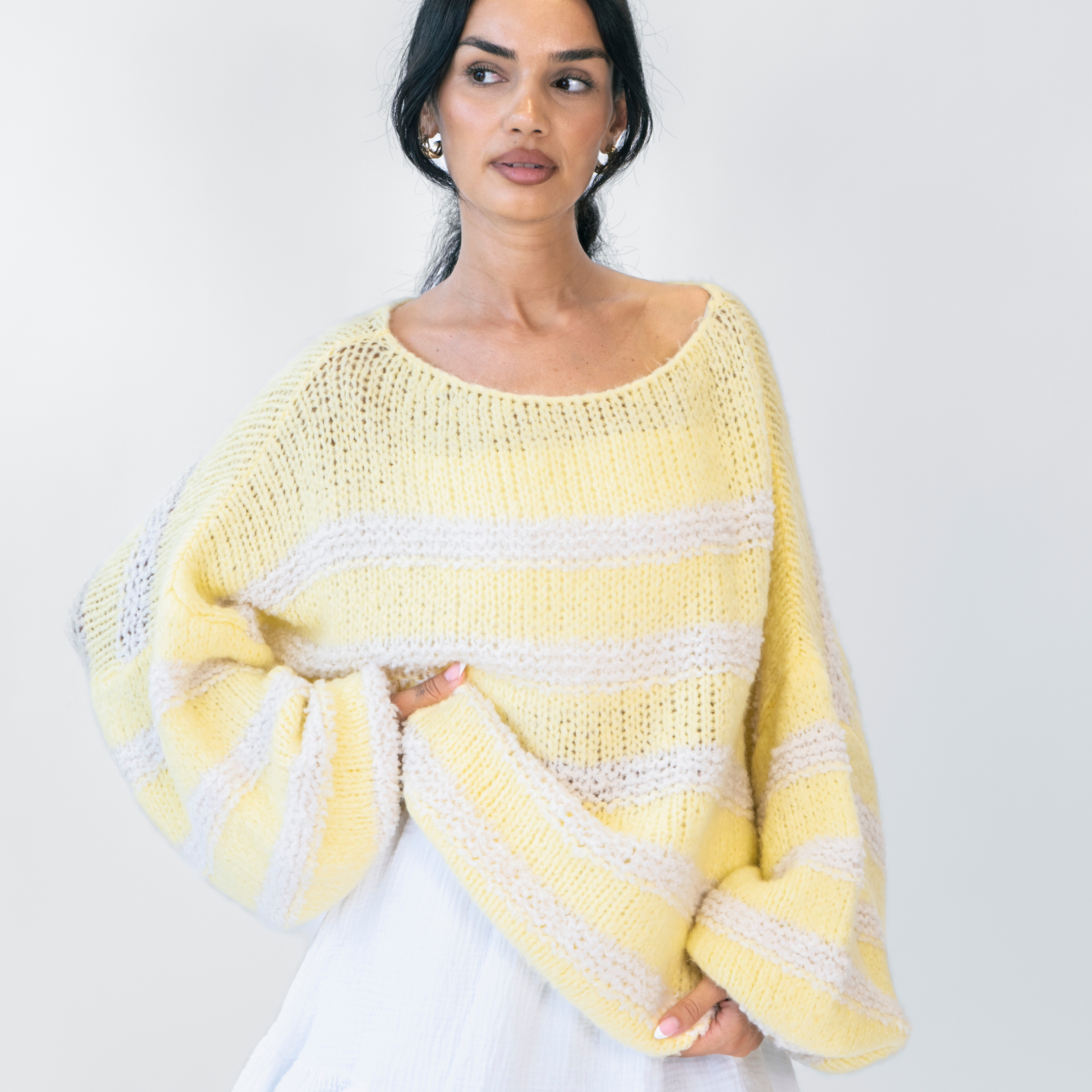 Fluffy Stripe Knit