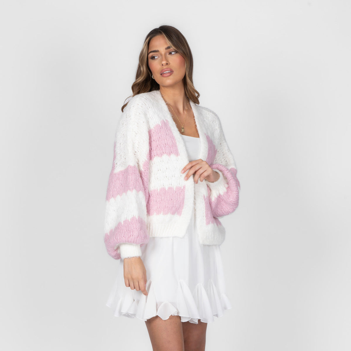 Bold Stripes Oversized Cardigan