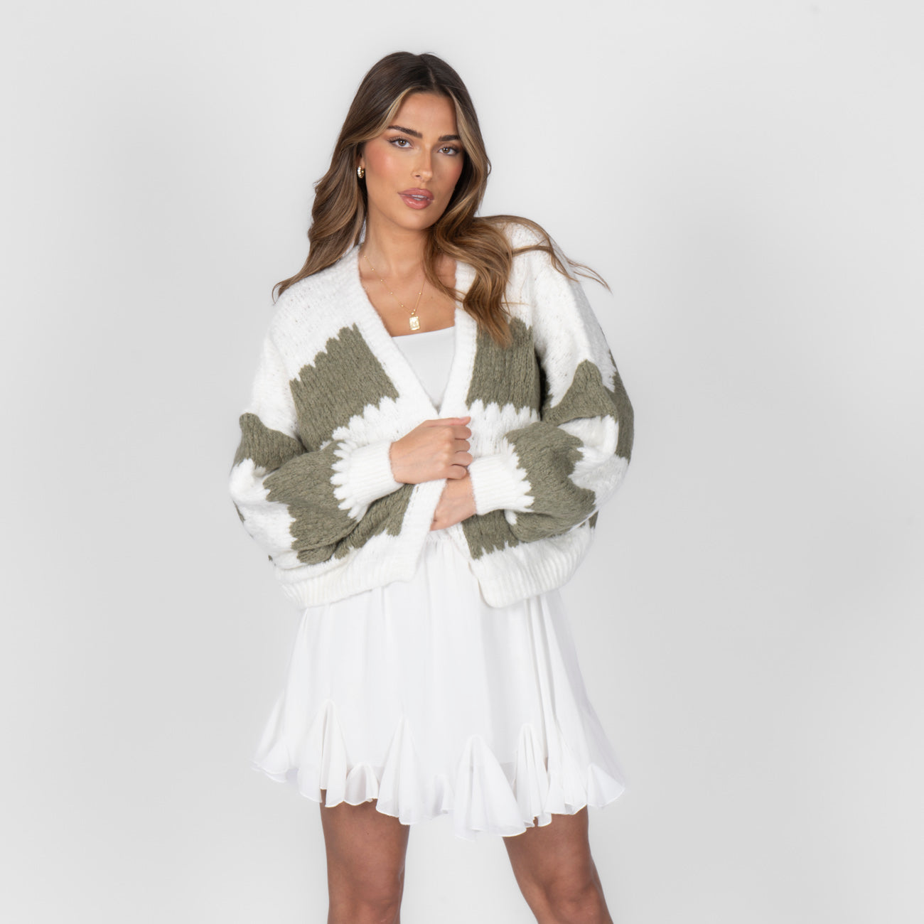 Bold Stripes Oversized Cardigan