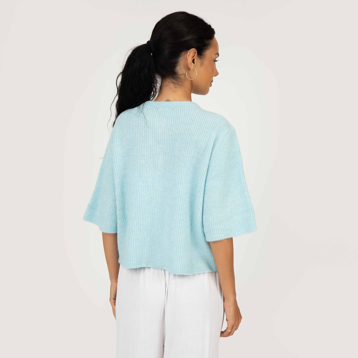 Kurzarm-Strickcardigan
