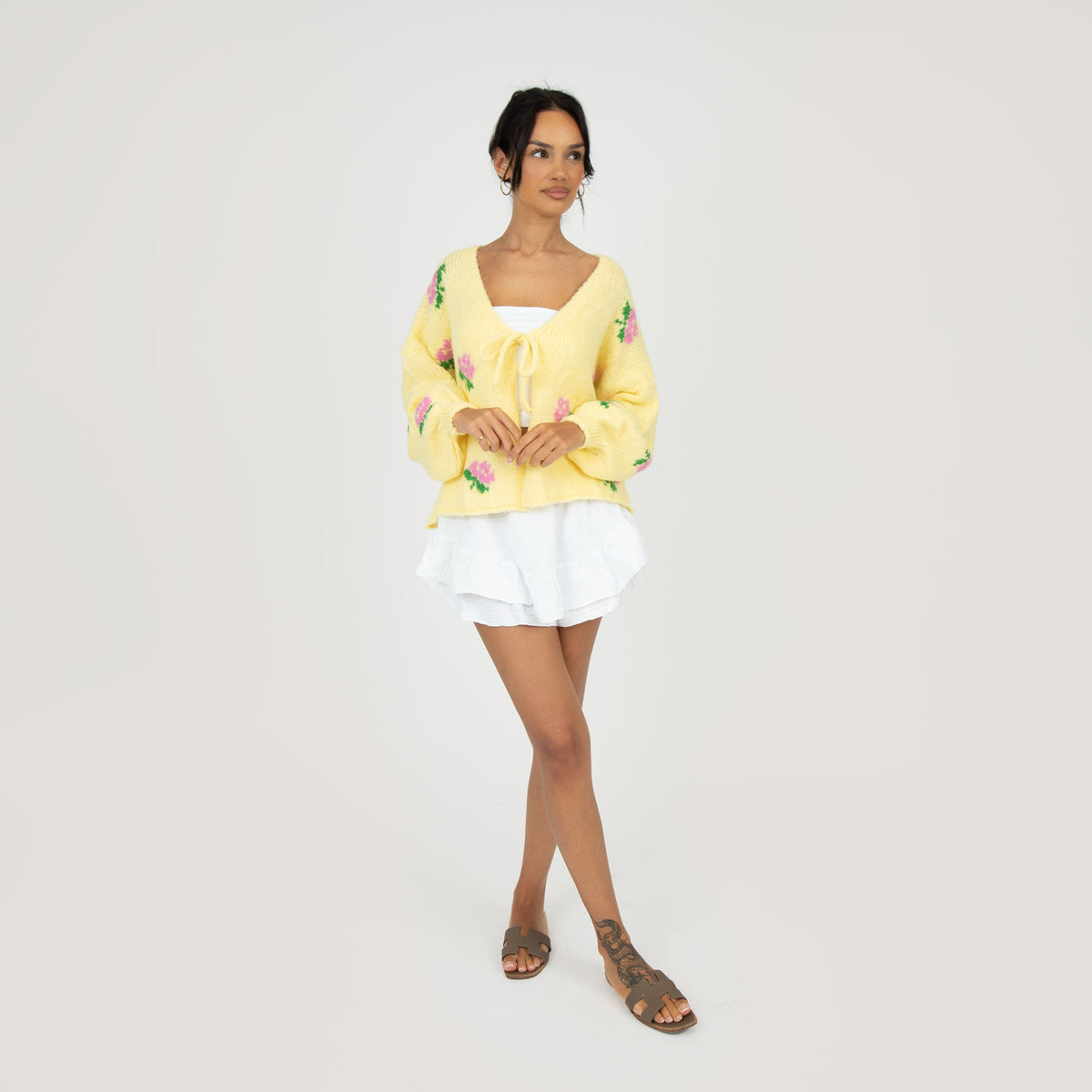 Rose Cardigan mit Schleifen