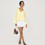 Oversize Waffelstrick Cardigan