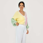 Pastell Velvet Oversized Cardigan