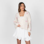 Oversize Mini Schleifen Cardigan