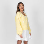 Oversize Mini Schleifen Cardigan