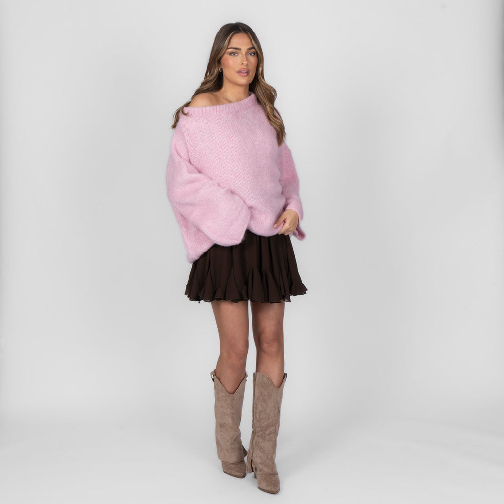 Ultra-Soft Off-Shoulder Knit