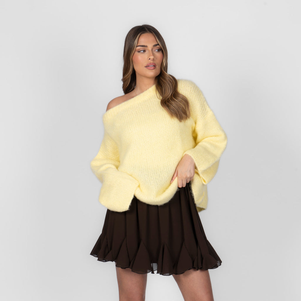 Ultra-Soft Off-Shoulder Knit