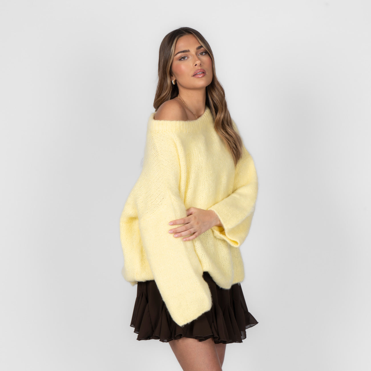 Ultra-Soft Off-Shoulder Knit