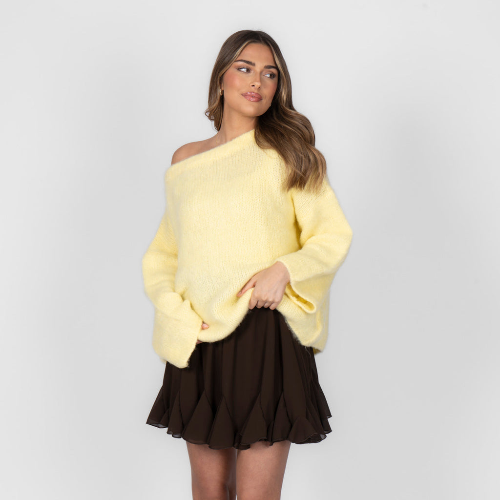 Ultra-Soft Off-Shoulder Knit
