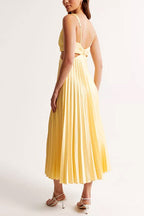 Elsa | Elegantes Plissiertes Maxikleid