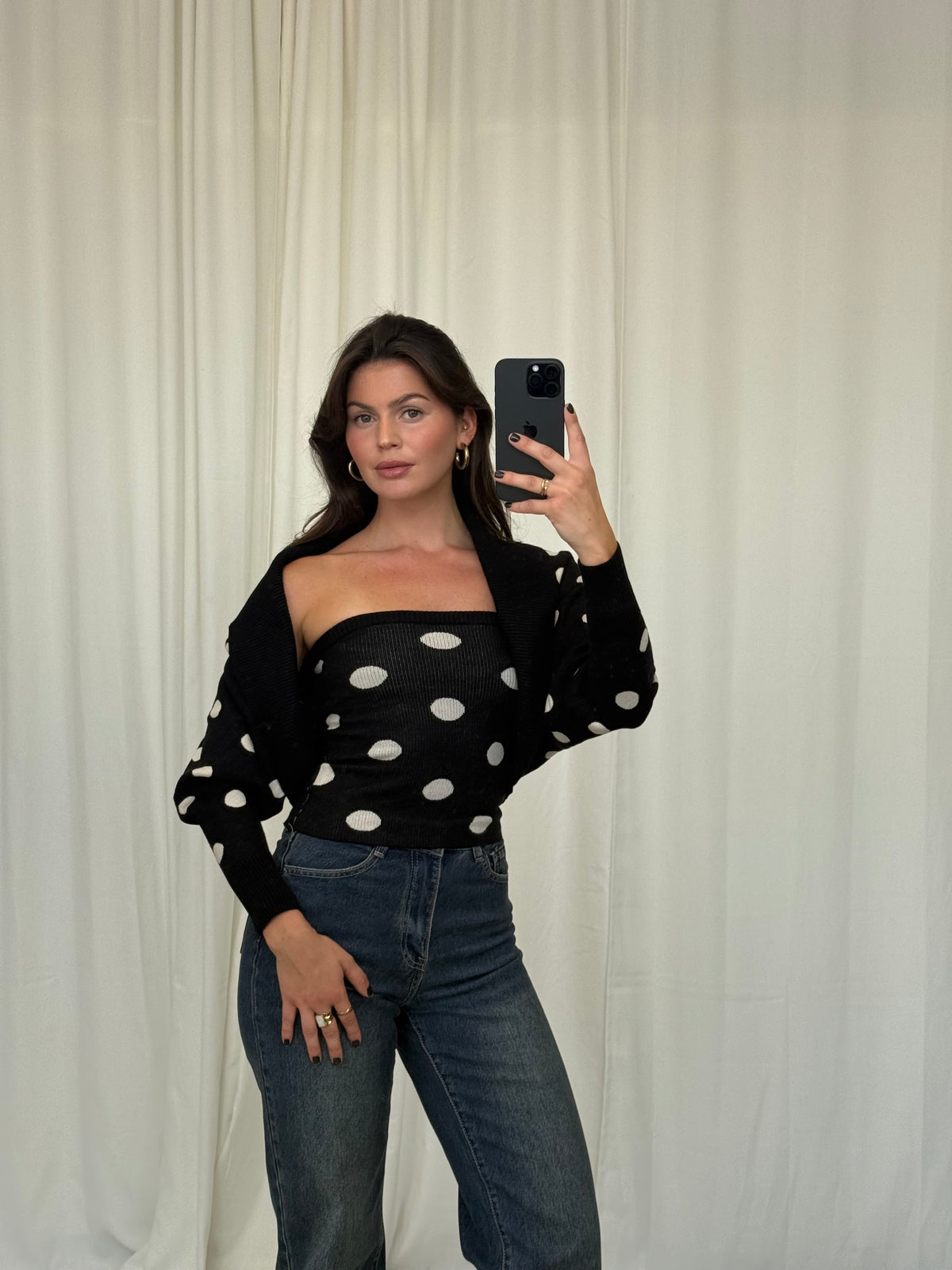 Polka Dot Knit Set