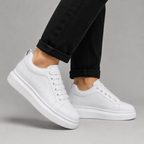 Weiße Sneaker – unsichtbare Größenerhöhung-Wächst bis zu 10 cm