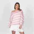 Fluffy Stripe Knit
