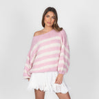Fluffy Stripe Knit