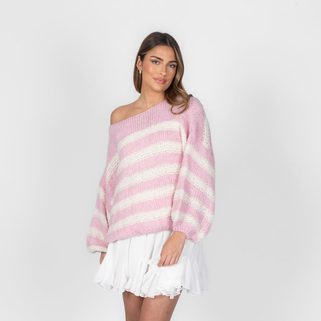 Fluffy Stripe Knit