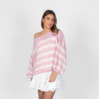 Fluffy Stripe Knit