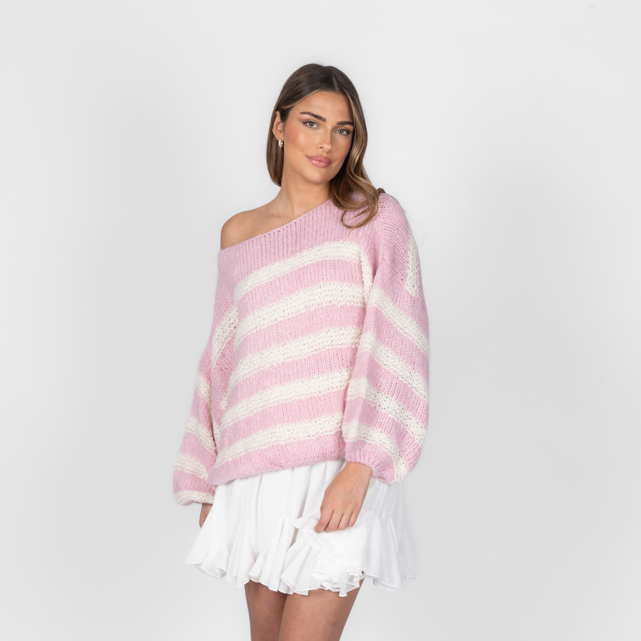 Fluffy Stripe Knit