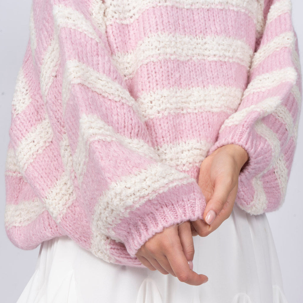 Fluffy Stripe Knit