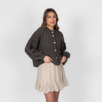 Bouclé Oversized Cardigan Short "CozyGlam"