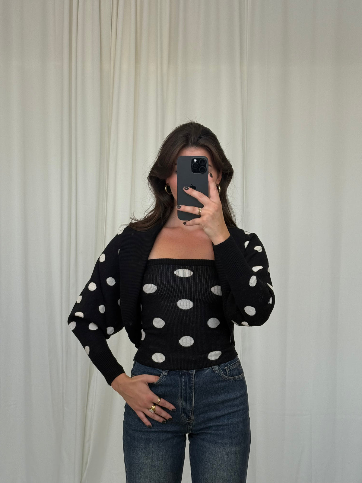 Polka Dot Knit Set