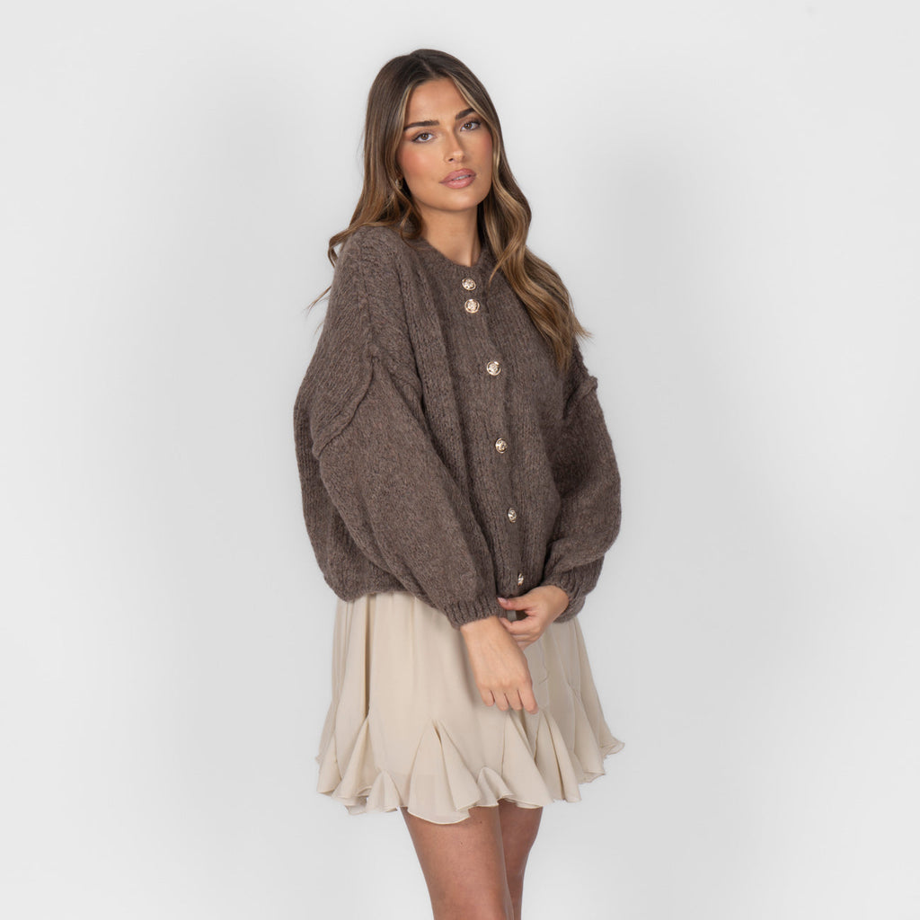 Oversized Cardigan Short "CozyGlam"