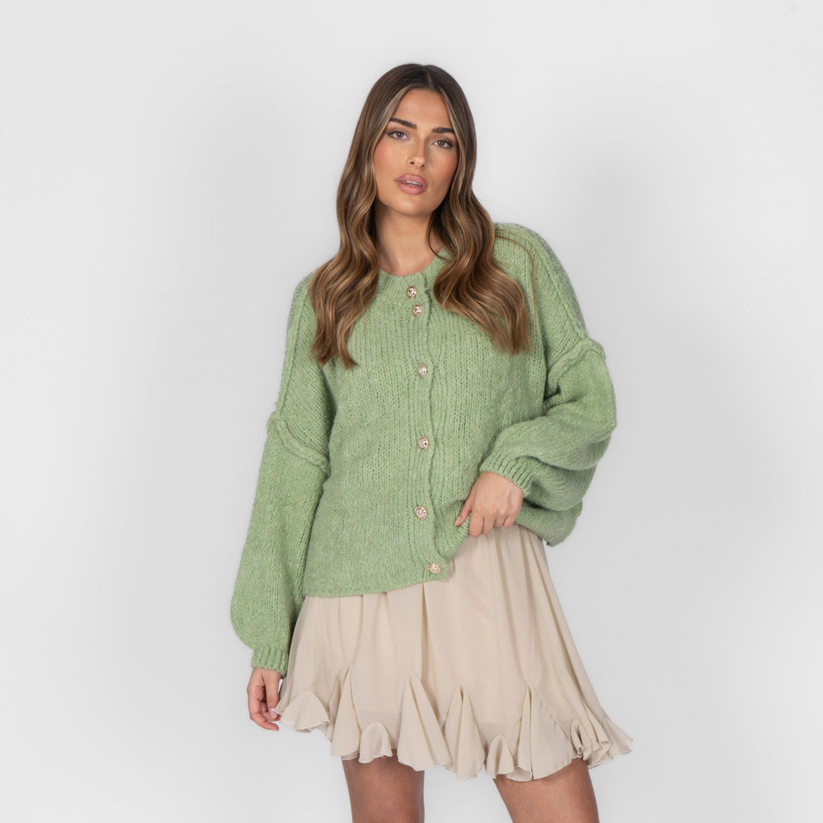 Oversized Cardigan Short "CozyGlam"