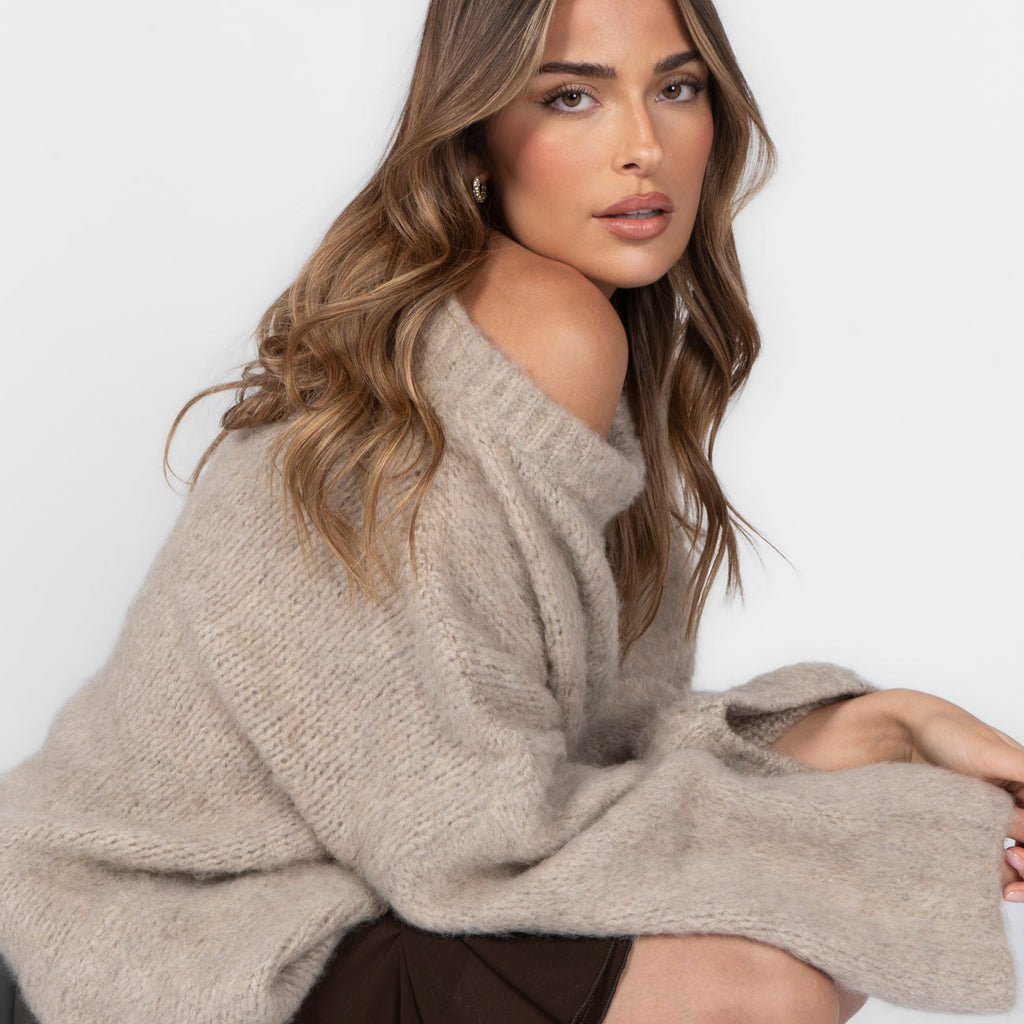 Ultra-Soft Off-Shoulder Knit