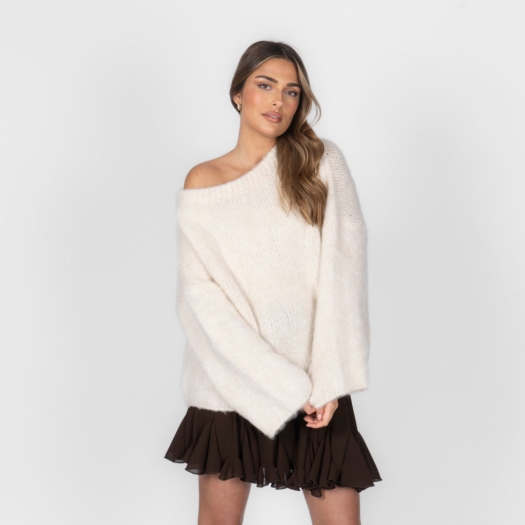Ultra-Soft Off-Shoulder Knit