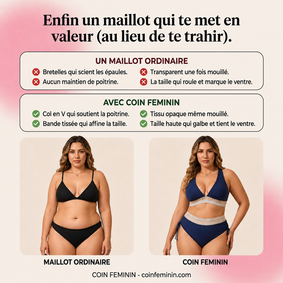 Bauchformender Bikini  👙 1 Bikini kaufen, 1 gratis dazu – wähle deine zweite Farbe!!