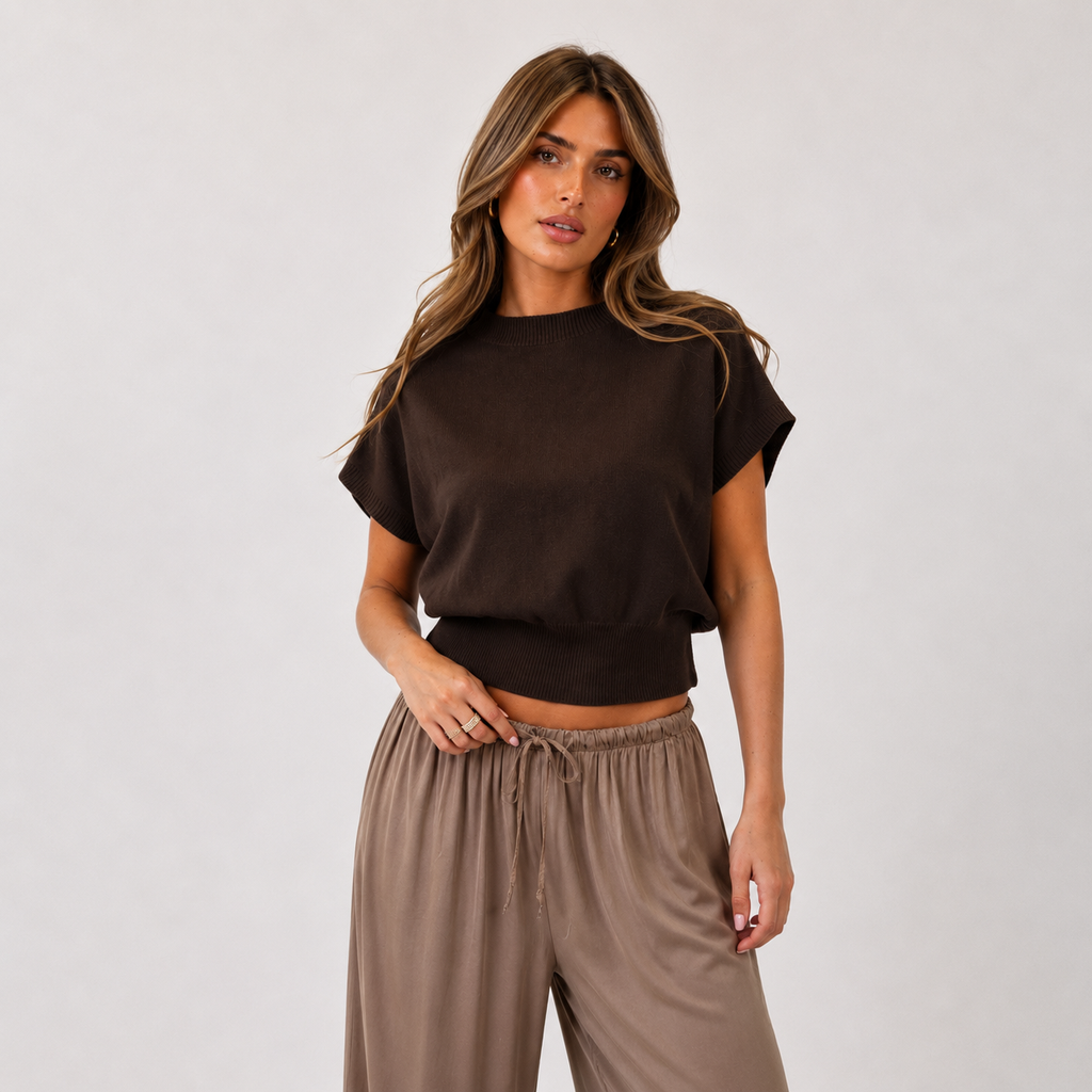 Ärmelloses Knit-Top