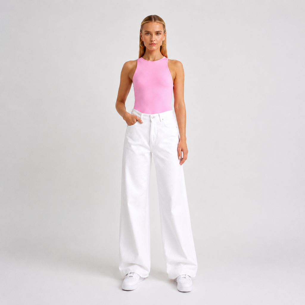 Soft Touch Wide Leg Jeans