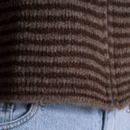 Striped Zip Cardigan
