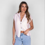 Oversized Zip Strickweste