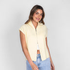 Oversized Zip Strickweste