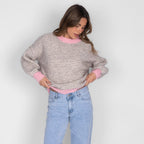 Soft Glow Stripe Pullover