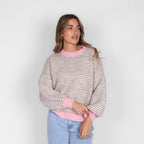 Soft Glow Stripe Pullover
