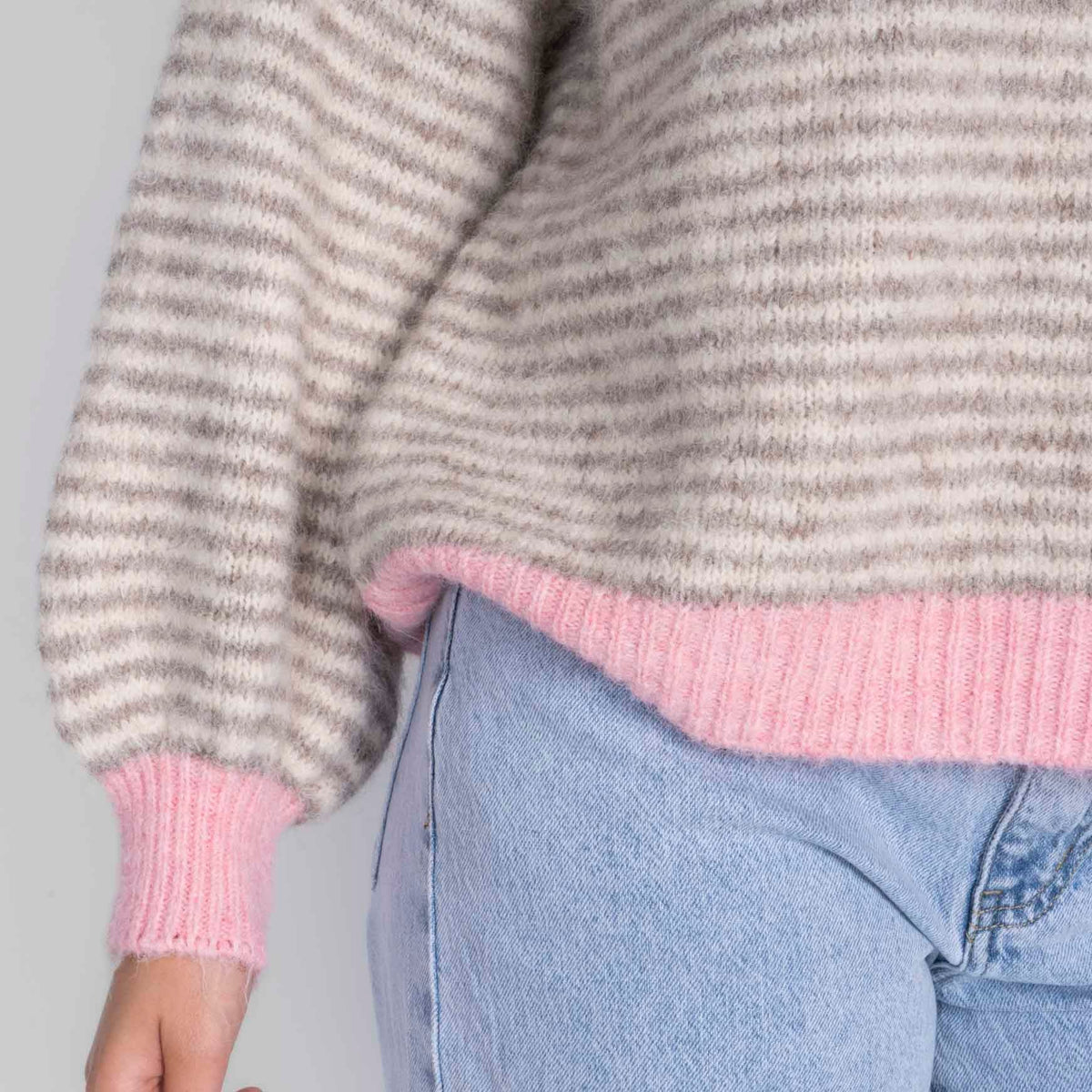 Soft Glow Stripe Pullover