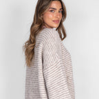 Soft Glow Stripe Pullover