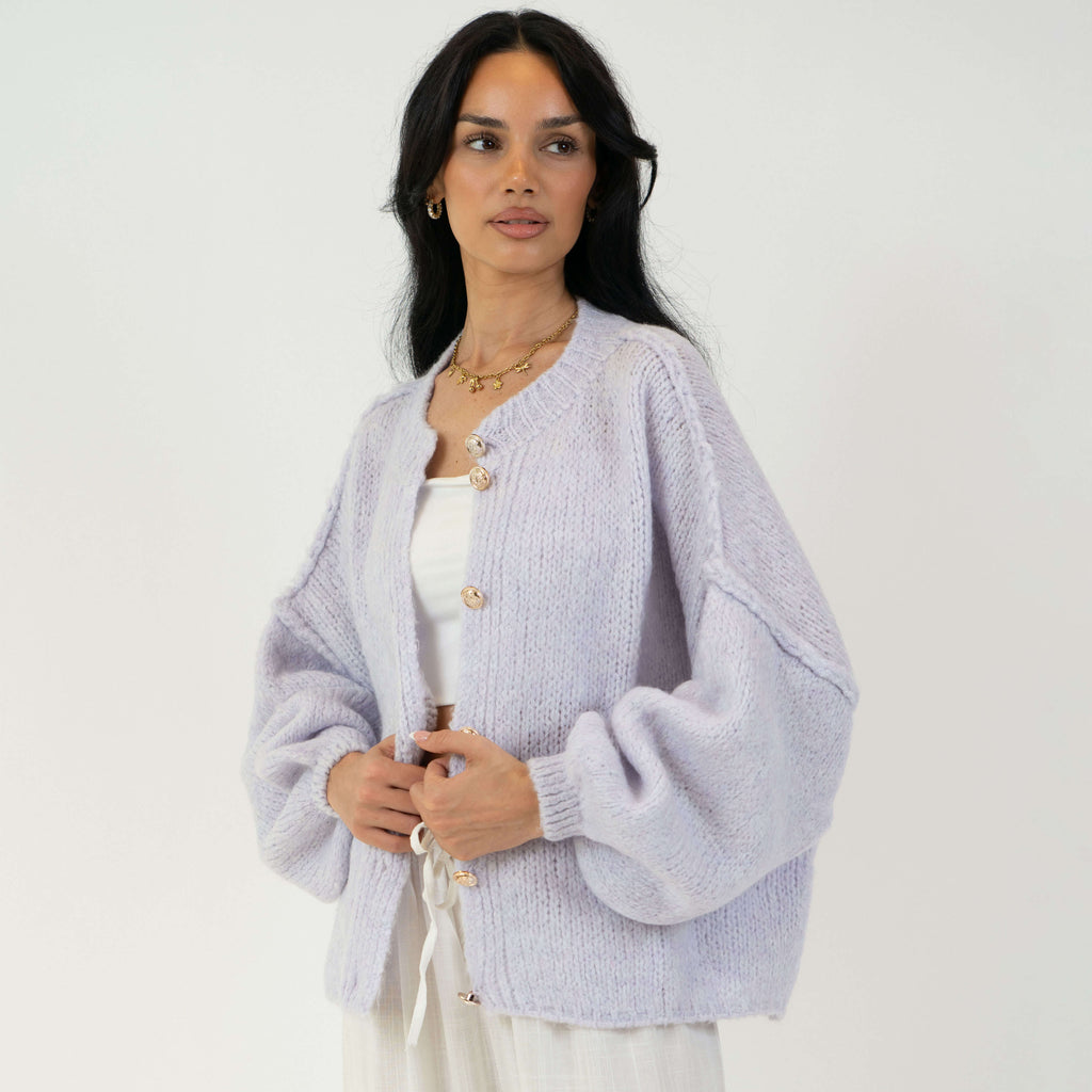 Oversized Cardigan Short "CozyGlam"