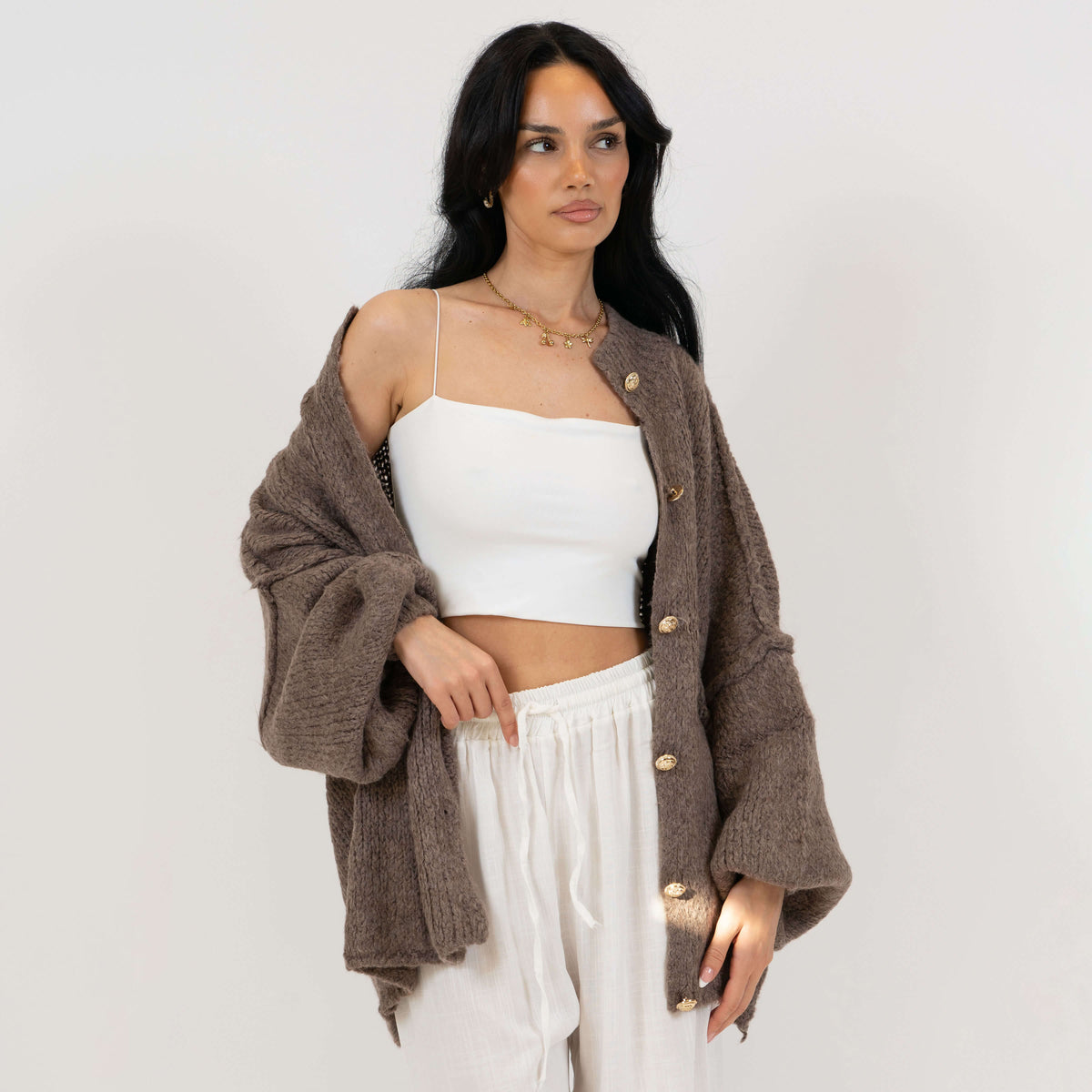 Limited Bundle Oversized Cardigan "CozyGlam" & Rock "Summer"