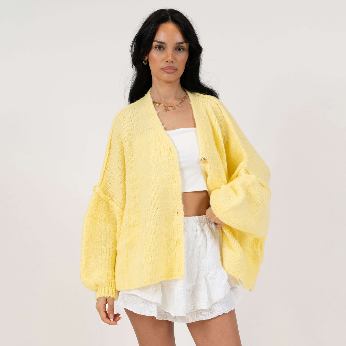 CozyGlam Oversize V-Cardigan