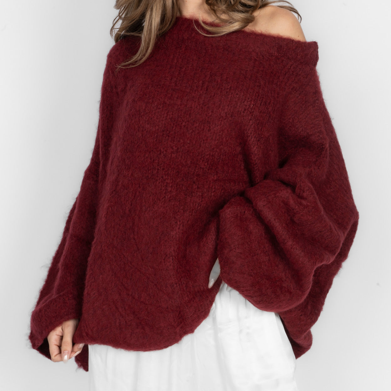 Ultra-Soft Off-Shoulder Knit